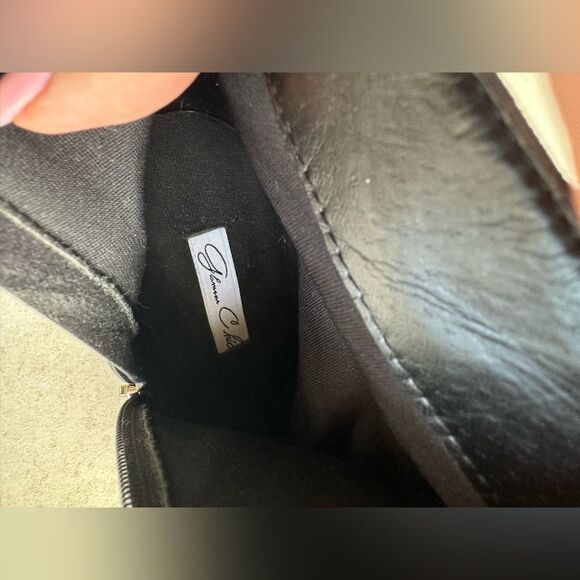 Crystal Embellished Heel Black Suade Booties - Size 7 - Picture 6 of 6